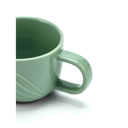 Tea couple Dolce Ceramo. "Alps", 2 items: mug 200 ml, saucer d = 10 cm-4