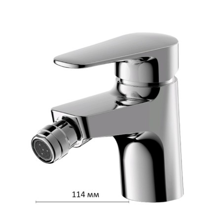 BRAVAT Eler F3239218CP-1-RRUS mixer, single-leaf, chrome