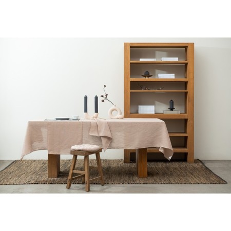 Baby breeze of beige flax Essential, size 170x170 cm-1