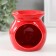 Aroma lamp ceramics "Recognition of love" Red 7.2x7.2x7.8 cm