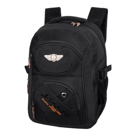 Youth backpack 40 x 28 x 14 cm, ergonomic back, monkking, w206 black-3