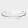 Black dining plate "Orbit", d = 27 cm, pink gold color