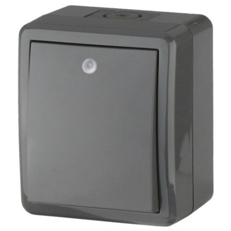 IP54, 10AX-250V backlight circuit breaker, OS, ERA expert, gray era