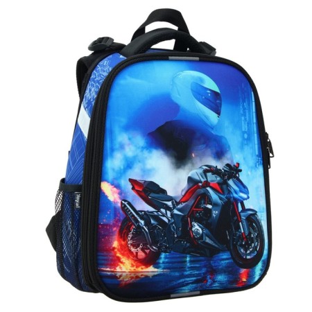 Frame backpack 38 x 30 x 16 cm, ergonomic back, Calligrata Probag "Moto" (school, with sieve growth)-6