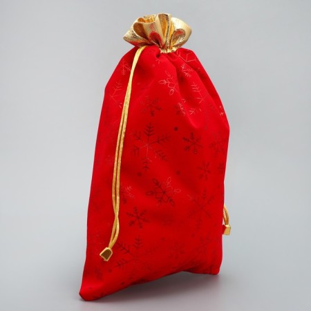 Bagon Gift suede “Congratulations from the heart”, snowflakes, embossing, 20 x 30 cm +/- 1.5 cm, New Year-2