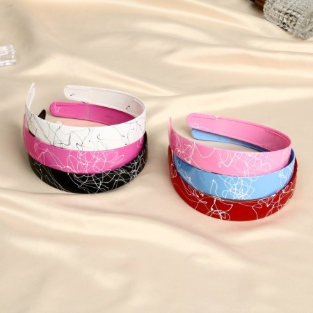 Hair cap "Sketch" 2.5 cm, mix-2
