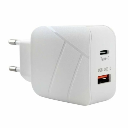 Ergolux ELX-RA01QC-C01, USB/USB-C, 3A network charger, fast charging, white-3