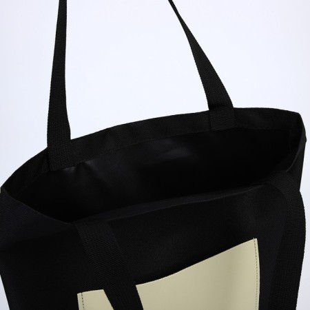 Shoper Nazamok, Kozhzam pocket, black color, olive, 40x35 cm-5