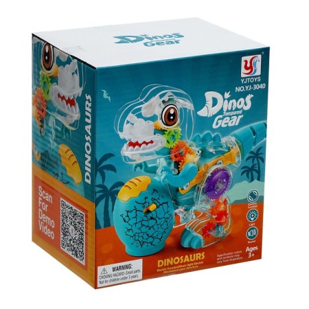 The gear dinosaur works on batteries, light, sound-4
