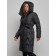 Coat insulated winter female, size 48, black color