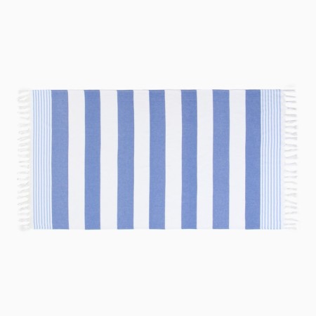 Towel Peshtemal Lovelife "strips", col. blue, 100x180 cm, 100% cotton, 180 g/m2-1