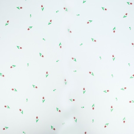 Floristic film, "Fields of Tulips" 65MKM, white 58 x 58 cm-2