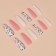 Follow nails "Light mood", 12 pcs, with adhesive plates, ballerina shape, multi -colored
