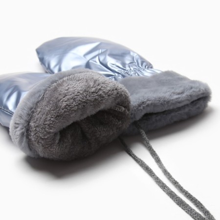 Women's mittens at the lawsuit Minaku shine 24 cm blue-2