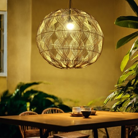 Ceiling Lamp from Rotan "Dawn", 1 × 120 W, E27, 60 × 60 × 54 cm