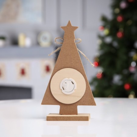 LED figure "Nutcracker" 11 × 20 × 5 cm, wood, batteries LR41x3, glow warm white-2