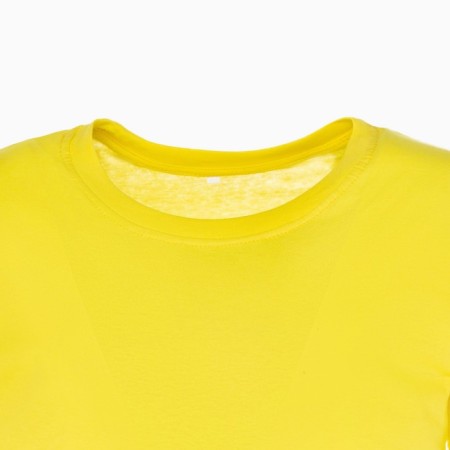 T -shirt male plain, yellow color, size 48-1