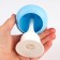 Silicone “Bunny” teething, with a rattle, blue color, in the case, crumb me