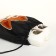 Bag for shoes on the lace, black color