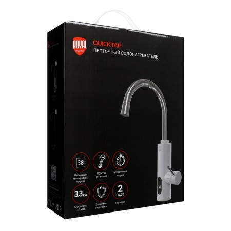Royal Thermo Quicktap water heater, flow, 3.3 kW, white-9