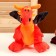 Soft toy "Dragon", 22 cm, orange color