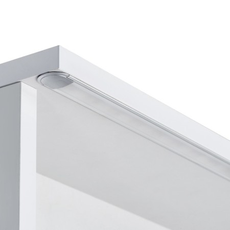 Aquaton Stone Carder Mirror, 60 cm, white color-2