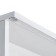Aquaton Stone Carder Mirror, 60 cm, white color
