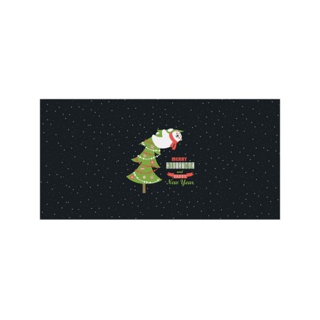 Basket for toys "Bear on a Christmas tree, size 35x50 cm