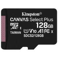 Карта памяти microSDXC 128GB Kingston SDCS2/128GBSP Canvas Select Plus w/o