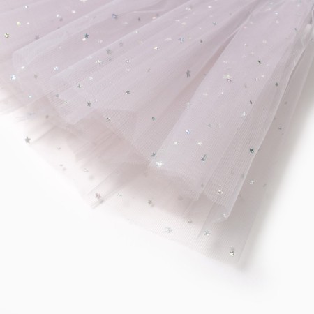 Children's skirt kaftan "stars" gray, length 30 cm-2