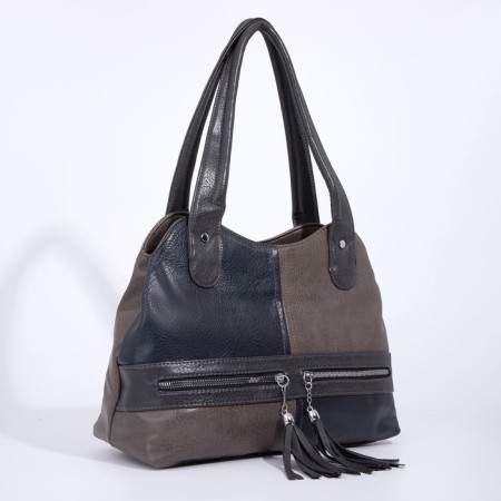 Bag-tout on lightning, beige color-2
