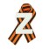 Wooden icon with ribbon "z"