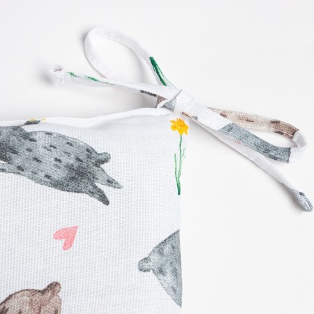 Siddle "Dolyana" Fluffy Bunnies 42x42x7 cm, 100% cotton, 164g/m2-3