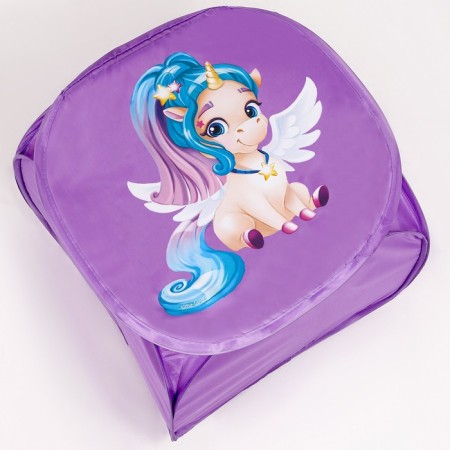 Basket for storage of toe "Magic unicorn", 45 x 45 x 43 cm, purple-2