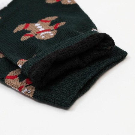 Male socks "cookies" is dark green color, size 29-2