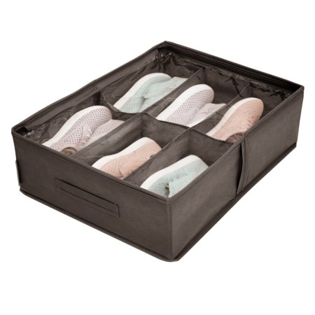 Shoes for 6 pairs, brown color