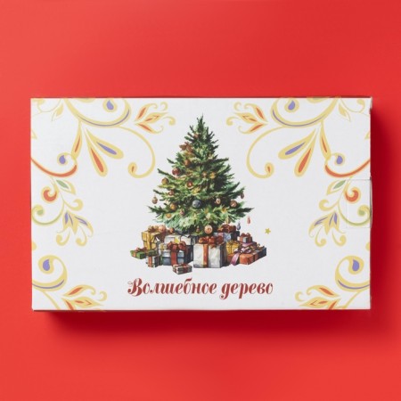 Baking dish New Year's share "Magic tree", 28 × 17.5 × 4.9 cm, white color-3