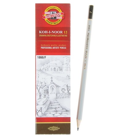 Chernographic pencil Koh-I-Noor 1860 F Gold Star, Professional