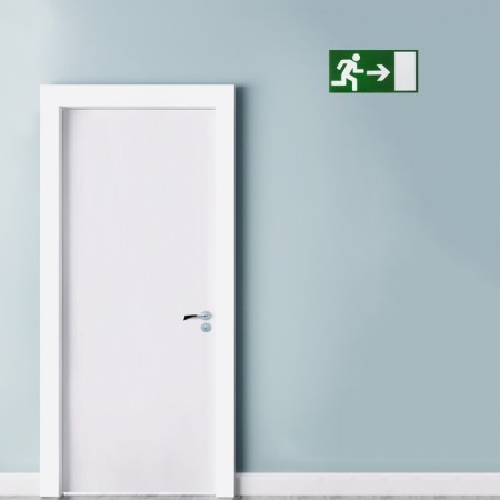 Sticker sign "Exit", right, 20 × 10 cm-1