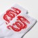 Socks "Red Dragon", white color, size 29