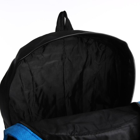 A backpack on a zipper with an increase, 55l, 5 external pockets, blue color-8
