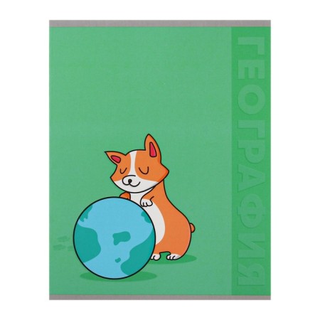 A set of object notebooks Calligrata TOP "Animals", 48 sheets, 12 items, with reference material, cover coated cardboard, matte lamination, selective UV-lame, offset block-20