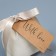 Gift bag made of cotton "with love", 10 x 12 cm +/- 1.5 cm