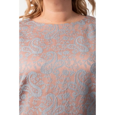 Female blouse, size 62, peach color-7