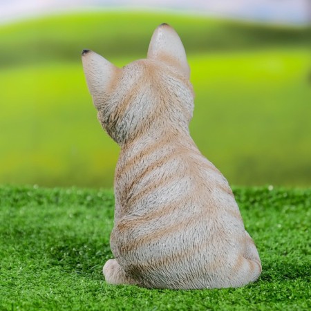 Garden figure "Striped kitten" 14x12x20cm-2