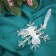Christmas tree decoration "Mirror snowflake" 12x10 cm