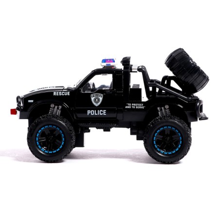 Metal “jeep” machine, doors, hood, inertia, mix are opened-1