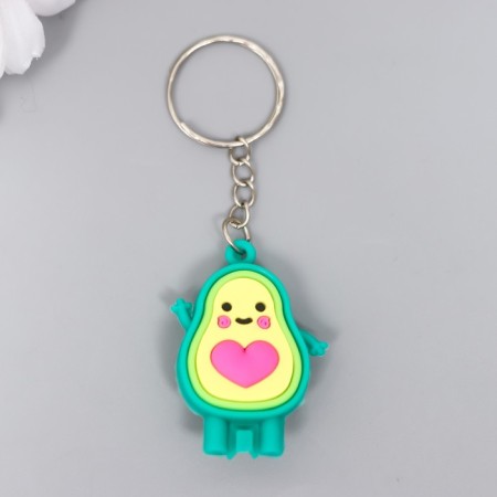 Trick Rubber "Avocado with Heart" mix 1.3x2.7x4 cm-1