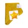 Foil ball 10 ’’ "star", holography, gold