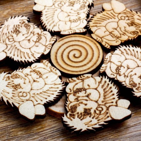 Hot “Hedgehogs” stand, d = 11 cm, juniper-2